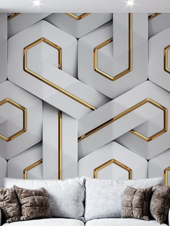 Self-adhesive Wall Mural Vinyl White 300x270cm Washable