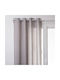 PanOikos Curtain with Grommets Medium Shade Polyester Kenzie Gray 135x260cm