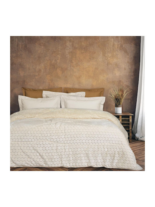 Das Home Κουβερτοπάπλωμα Μονό 160x220εκ. 1168 Εκρού 740 GSM 12 togs