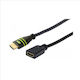 Techly HDMI 1.4 High Speed 1080p 120Hz Cable HDMI male - HDMI female 1.8m Μαύρο