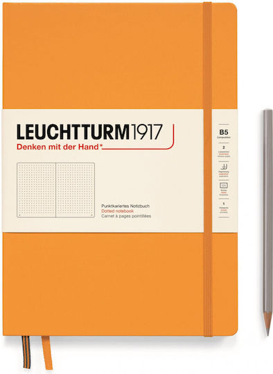 Leuchtturm1917 Compo Μπλοκ Σημειώσεων B5 Bullet 109 Φύλλων με Τελείες με Σκληρό Εξώφυλλο Rising Sun