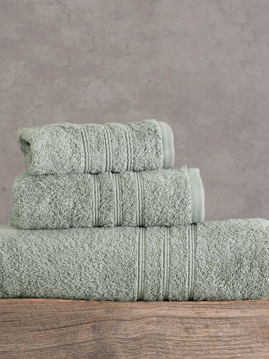 Rythmos Bath Towel Set 5pcs Aria Grey Green Wei...