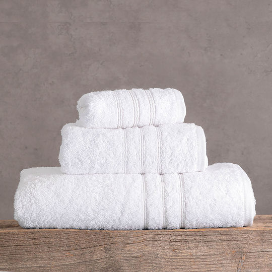 Rythmos Bath Towel Aria 75x150cm White Weight 600gr/m²