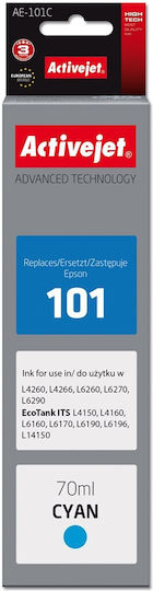 Active Jet Συμβατό Μελάνι Εκτυπωτή InkJet Epson 101 70ml Κυανό 1τμχ