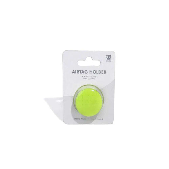 Zee-Dog Haustierhalsband-Etui Silikon für AirTag Lime