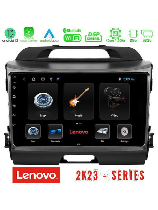 Lenovo Car-Audiosystem für Kia Sportage 2010-2015 (WiFi/GPS) mit Touchscreen 9"