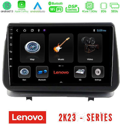 Lenovo Ηχοσύστημα Αυτοκινήτου για Renault Clio με Οθόνη Αφής 9"