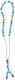 Sorgenperlen Länge 25cm Blau