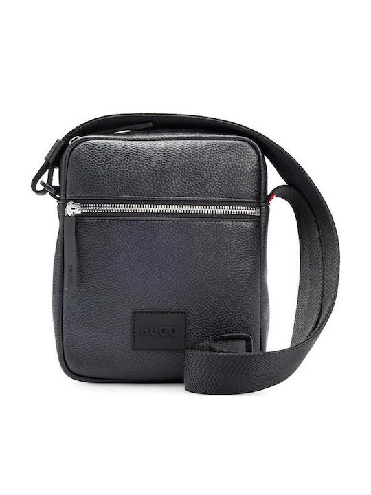 Ethon Herren Schulter / Crossbody Tasche Schwarz