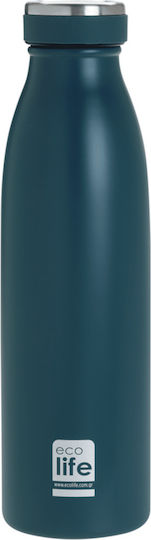 Ecolife Recyclable Bottle Thermos Stainless Steel BPA Free 500ml Blue