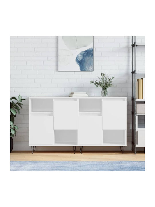 Wooden Buffet White L120xW35xH70cm