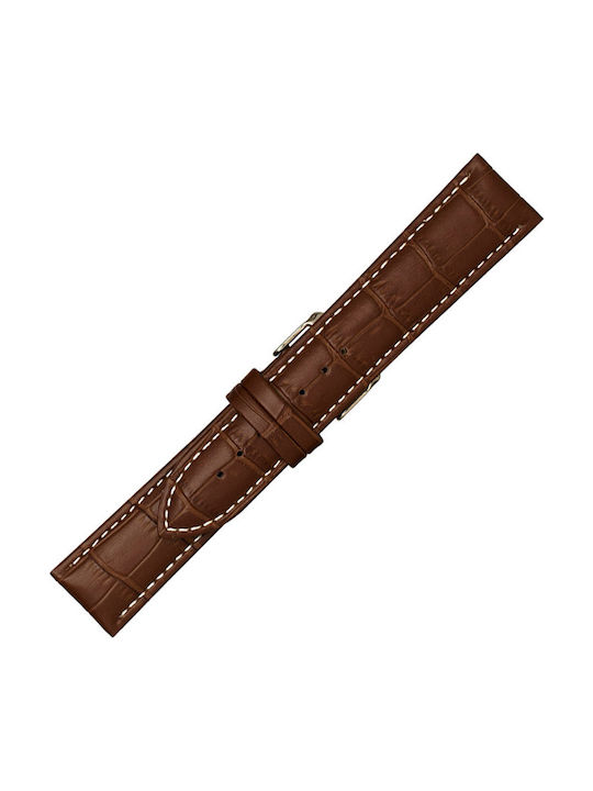 KOSTELO Leather Strap Brown 24mm