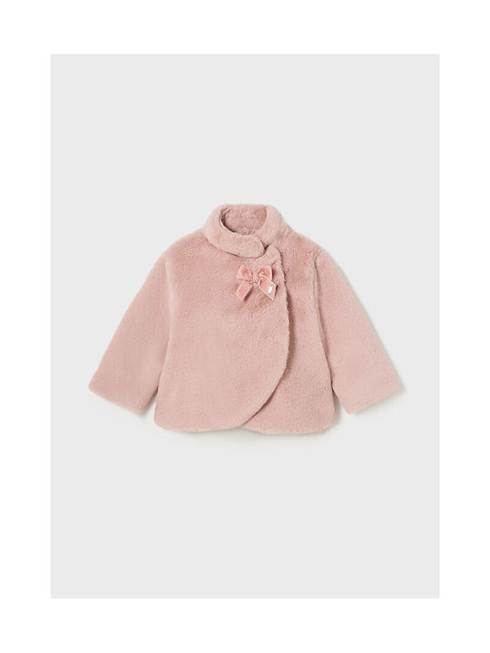 Mayoral Coat Pink with Ηood