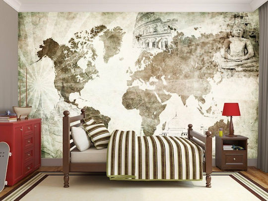 Фототапет за Стена Worldwide Хартия Бежов 100x270см Миеща се