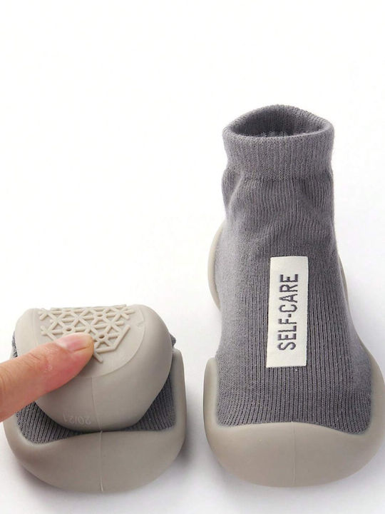 Mamababy Kinderstrümpfe Hausschuh-Socken Gray