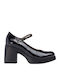 Leder Pumps Schwarz
