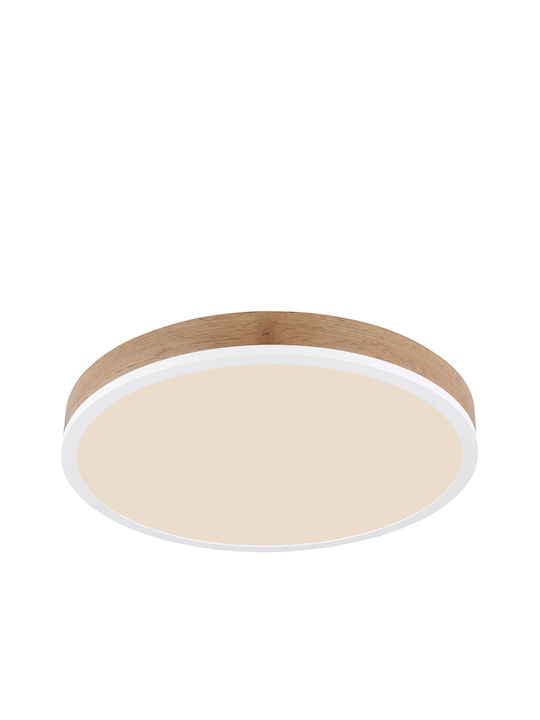 Globo Lighting Round Outdoor LED Panel 24W with Warm White Light 3000K 45cm
