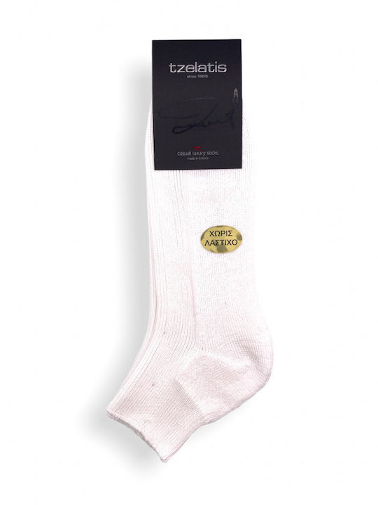 Tzelatis Einfarbige Socken Weiß 1Pack