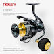 Noeby Legend Left Handed Fishing Reel for Casting, Eging, Inchiku, Jigging, Shore Jigging, Spinning, Surf Casting, Vertical and Trolling με Αμφιδέξιο Χερούλι