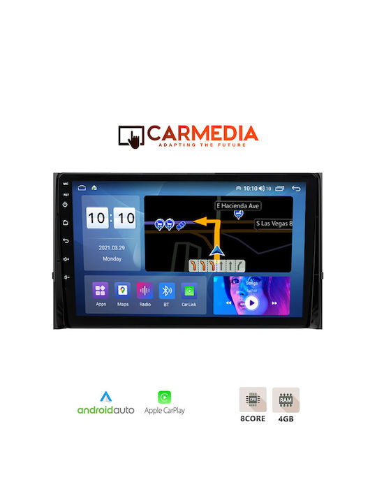 Carmedia Car Audio System for Skoda Karoq / Kodiaq 2016+ (Bluetooth/USB/WiFi/GPS/Apple-Carplay/Android-Auto) with Touch Screen 9"