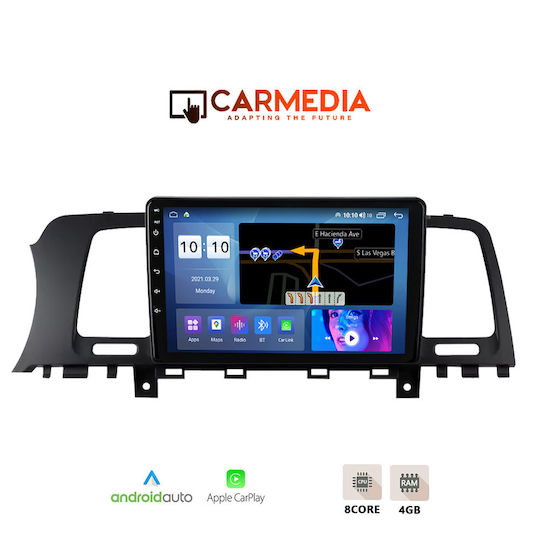 Carmedia Автомобилна Аудио Система (Блутут/USB/WiFi/GPS/Apple-Carplay/Android-Auto) с Тъчскрийн 9"