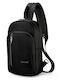 Herrentasche Schulter / Crossbody Schwarz