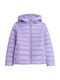 Kids' Casual Jacket Short with Hood Purple
