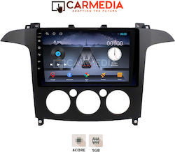 Carmedia Car Audio System for Ford S-Max 2006-2014 with A/C (Bluetooth/WiFi/GPS) with Touch Screen 9"