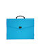 Typotrust Plastic Drafting Bag with Buckle and Handle 45x5x33cm Blue