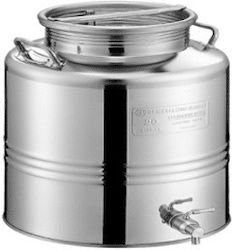 Metal Box Stainless Steel Container with Screw Lid 75lt 15037