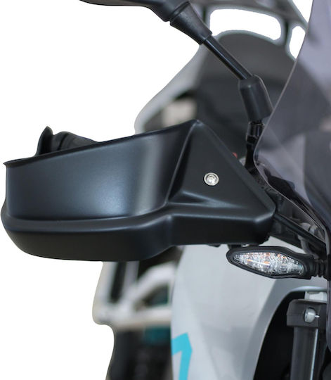 GP Kompozit Motorcycle Protective Hand Guards in Black Colour