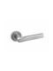 Convex Lever WC with Rosette Pair with Rosette Matt Chrome