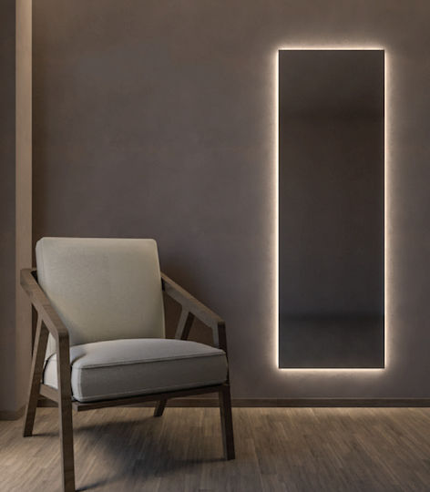 SQUARE60X180LED Ορθογώνιος Led Αφής από Μέταλλο 60x180cm