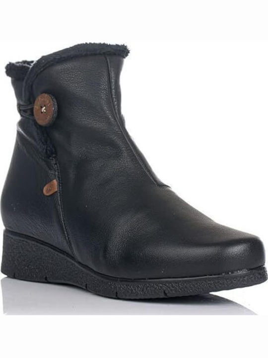 Valeria's Leather Women's Ankle Boots Platform ...