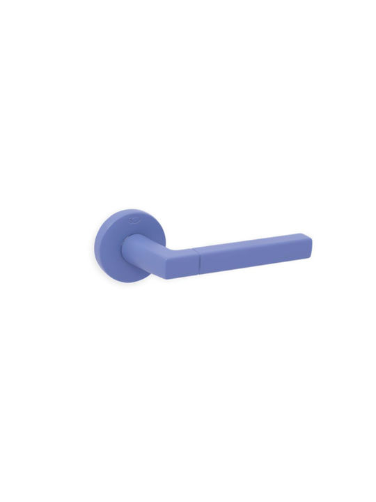 Convex Hebel Mittlere Tür mit Rosette 2095 Paar Blau