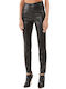 Guess Damen Stoff Hose in Enger Passform Schwarz