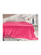 Guy Laroche Fleece Blanket Double 220x240cm Fuchsia