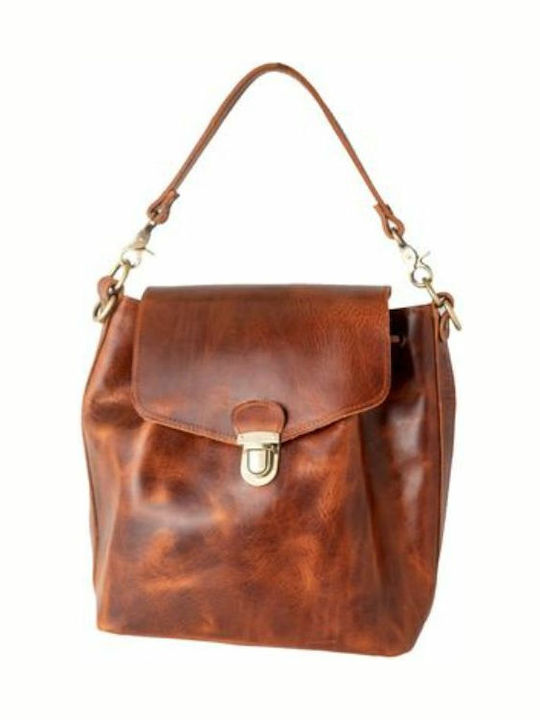 -leather Leather Women's Bag Shoulder Brown