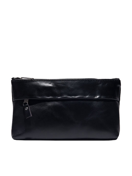 -women's Leather Women's Clutch Black