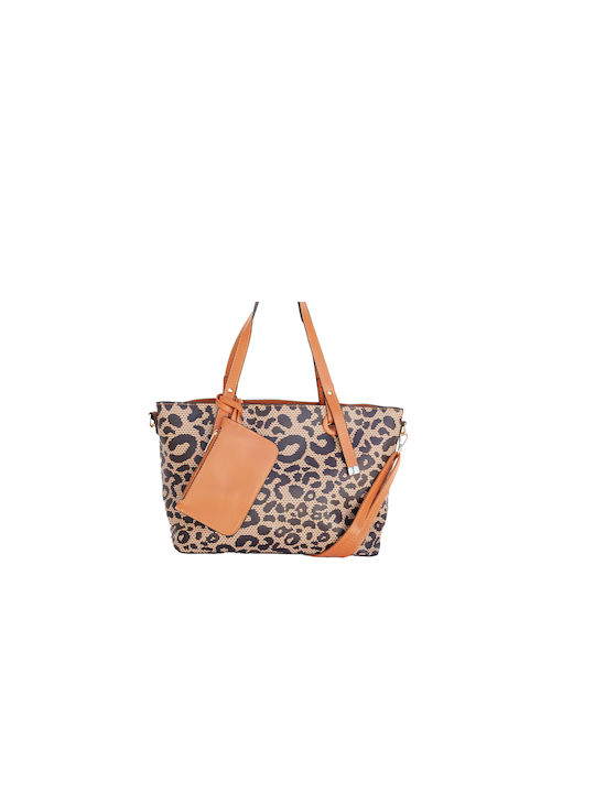 Vamore Ημέρας Animal Print Leopard Λεπτομέρειες Кожен Дамска чанта Shopper Рамо