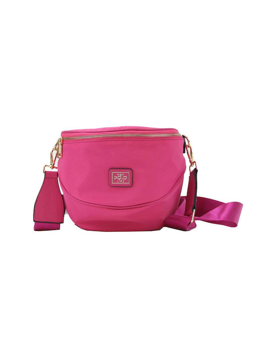 VQF Polo Line 2103 Din piele Geantă de damă Crossbody Fuchsia