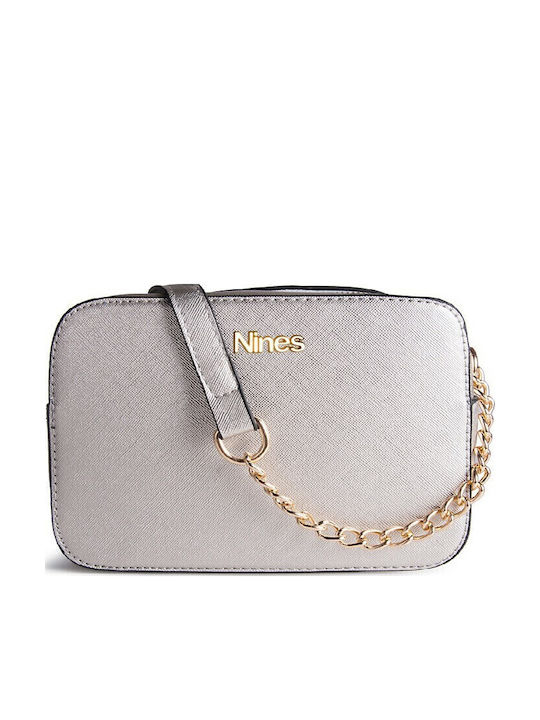 Nines Geantă de damă Crossbody Argintie