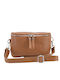 Leather Women's Bag Crossbody Tabac Brown