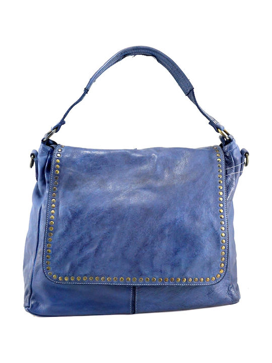 Mybag Mybag Leather Women's Bag Shoulder Blue