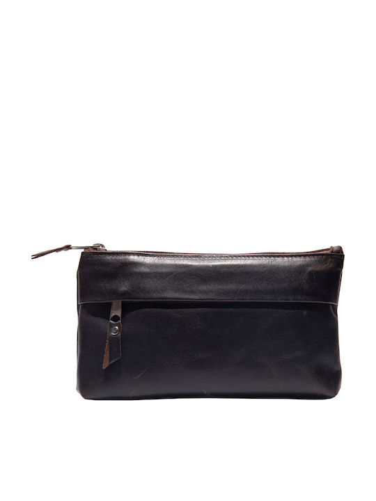 -women's Leather Women's Clutch Brown