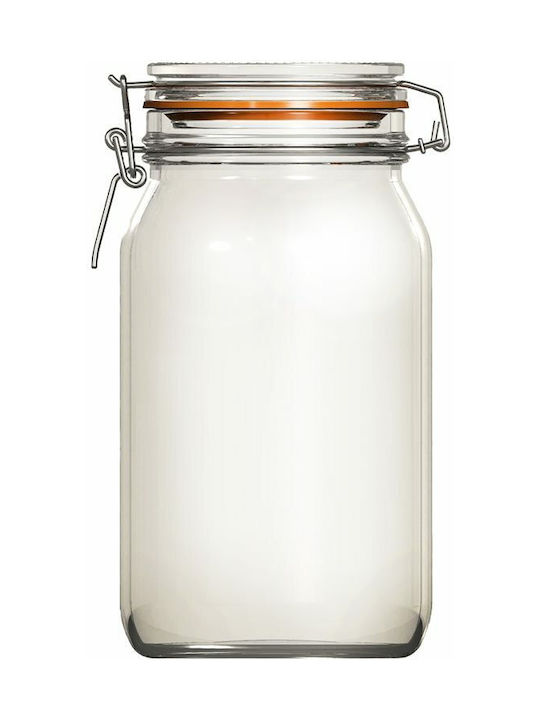 Uniglass Set of 6pcs Jars General Use with Airtight Lid Glass Transparent 1500ml