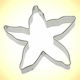 Metallic Star-Shaped Cookie Cutter