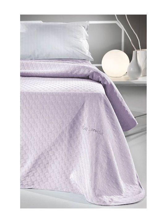 Guy Laroche Compact Double Blanket 230x260cm Lilac