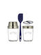 KIlner Set of 2pcs Jars General Use with Lid Glass Transparent 350ml