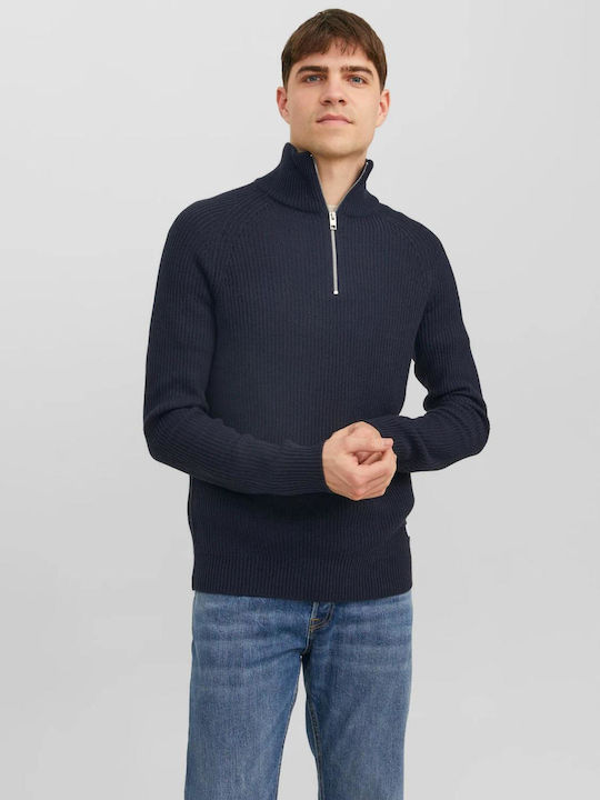 Jack & Jones Ανδρικό Πουλόβερ Navy Μπλε